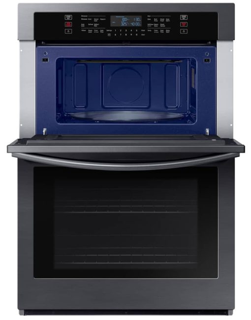 Samsung 30" Fingerprint Resistant Black Stainless Steel Microwave Combination Wall Oven - Image 4