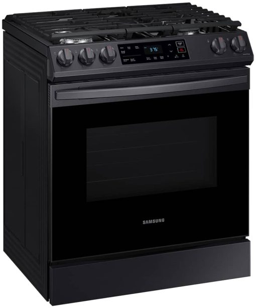 Samsung ADA 6 Cu. Ft. Fingerprint Resistant Black Stainless Steel Front Control Slide-In Gas Range - Image 3