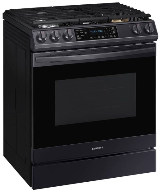 Samsung ADA 6 Cu. Ft. Fingerprint Resistant Black Stainless Steel Front Control Slide-In Gas Range With Air Fry - Image 3