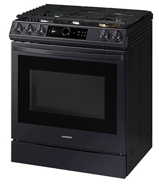 Samsung 6 Cu. Ft. Fingerprint Resistant Black Stainless Steel Slide-In Gas Range With Smart Dial, Air Fry & Wi-Fi - Image 2