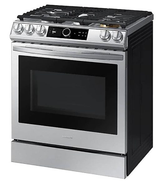 Samsung 6 Cu. Ft. Fingerprint Resistant Stainless Steel Slide-In Gas Range With Smart Dial, Air Fry & Wi-Fi - Image 2