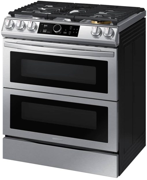 Samsung ADA 6 Cu. Ft. Fingerprint Resistant Stainless Steel Flex Duo Slide-In Gas Range With Smart Dial, Air Fry & Wi-Fi - Image 3