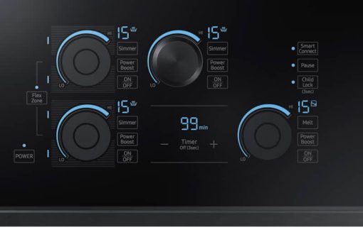 Samsung ADA 30" Fingerprint Resistant Black Stainless Steel Smart Induction Cooktop - Image 3