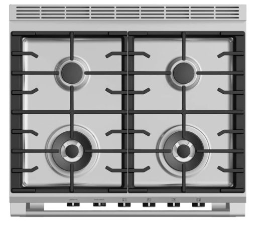 Fisher & Paykel Series 7 30" Black Gas Range With 4 Burners - Image 3