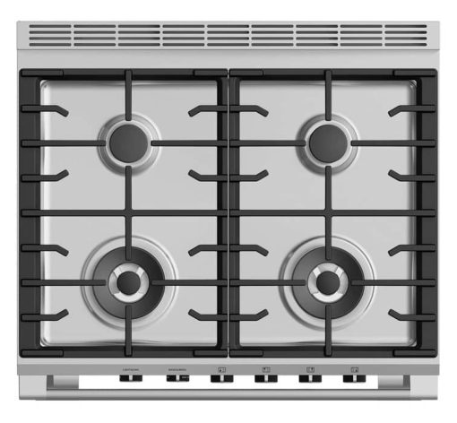 Fisher & Paykel Series 7 30" White Gas Range With 4 Burners - Image 3