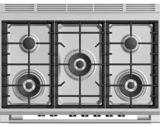 Fisher & Paykel Series 7 36" White Gas Range With 5 Burners - Image 3