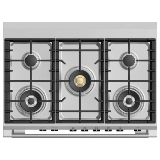 Fisher & Paykel Series 9 Classic 36" Black Freestanding Dual Fuel Range, 5 Burners & Self-Cleaning - Image 3