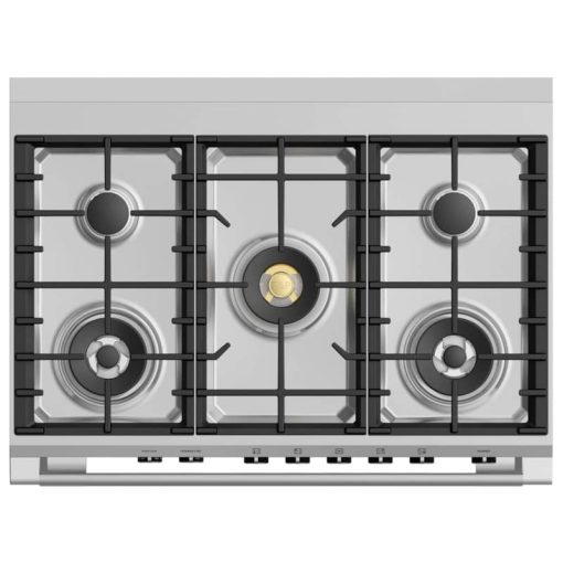 Fisher & Paykel Series 9 Classic 36" White Freestanding Dual Fuel Range, 5 Burners & Self-Cleaning - Image 3