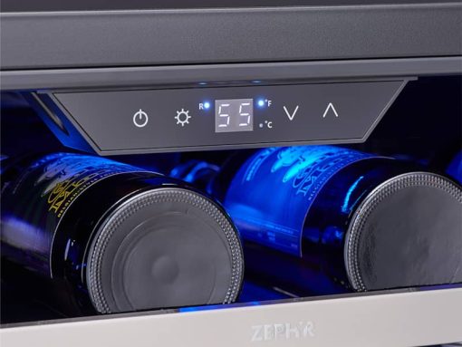 Zephyr 15" Stainless Frame Single Zone Wine Cooler - Image 3