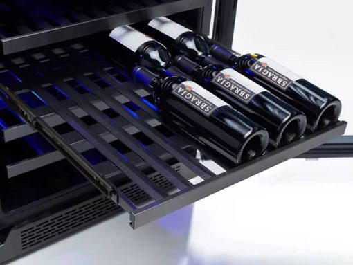 Zephyr Preserv 24" Black Stainless Frame Dual Zone Wine Cooler - Image 3