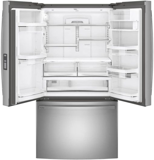 GE Profile ENERGY STAR 23.1 Cu. Ft. Fingerprint Resistant Stainless Steel Counter-Depth French-Door Refrigerator - Image 3