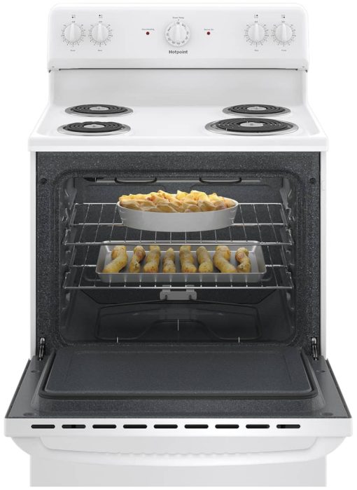 GE Hotpoint 30" White Freestanding Electric Range - Image 3