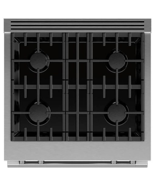 Fisher & Paykel Series 9 Professional 30" Stainless Steel Dual Fuel Range, 4 Burners, Self-Cleaning, Natural Gas - Image 3
