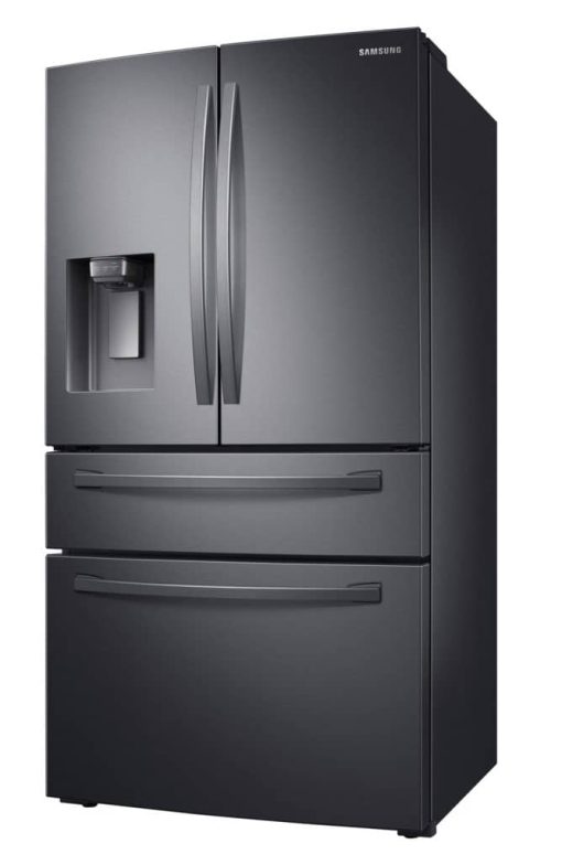 Samsung ADA 23 Cu. Ft. Fingerprint Resistant Black Stainless Steel Counter Depth 4-Door French Door Refrigerator With FlexZone Drawer - Image 4