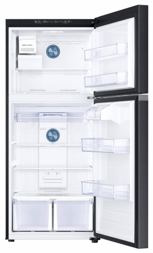 Samsung 18 Cu. Ft. Fingerprint Resistant Black Stainless Steel Top Freezer Refrigerator With FlexZone And Ice Maker - Image 4