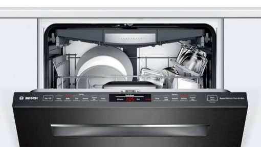 Bosch 800 Series 24" Black Stainless Steel Pocket Handle Dishwasher - Image 4
