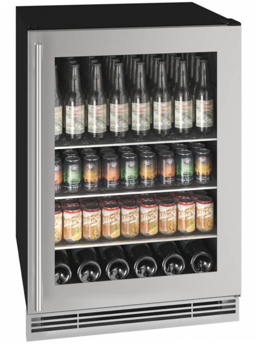 U-Line 24" Stainless Frame Beverage Center - Image 3