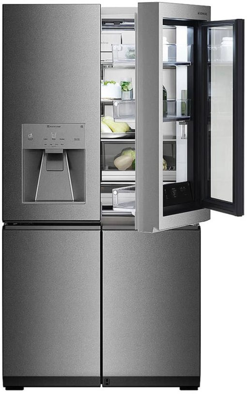 LG SIGNATURE ADA 23 Cu. Ft. Textured Steel Smart Wi-Fi InstaView Door-In-Door Counter-Depth Refrigerator - Image 3