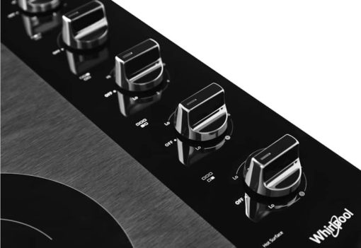 Whirlpool ADA 30" Black Electric Ceramic Glass Cooktop With Two Dual Radiant Elements - Image 3