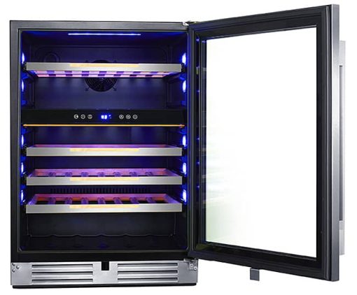 Avanti ELITE Series Stainless Frame Right-Hinge Single Zone Wine Chiller - Image 3