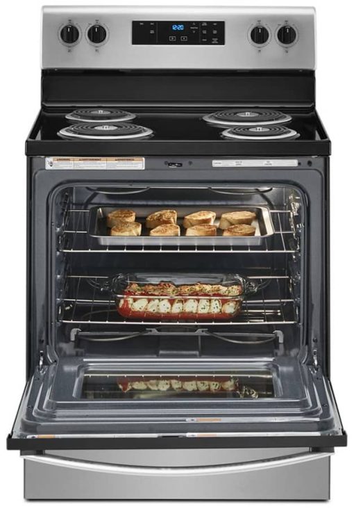 Whirlpool 4.8 Cu. Ft. Stainless Steel Electric Range With Keep Warm Setting - Image 3
