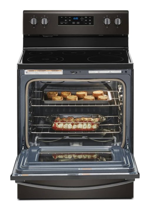 Whirlpool 5.3 Cu. Ft. Fingerprint Resistant Black Stainless Electric Range With Frozen Bake Technology - Image 3