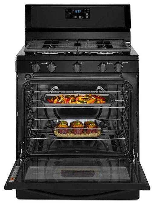 Whirlpool 5.1 Cu. Ft. Black Freestanding 5-Burner Gas Stove - Image 3