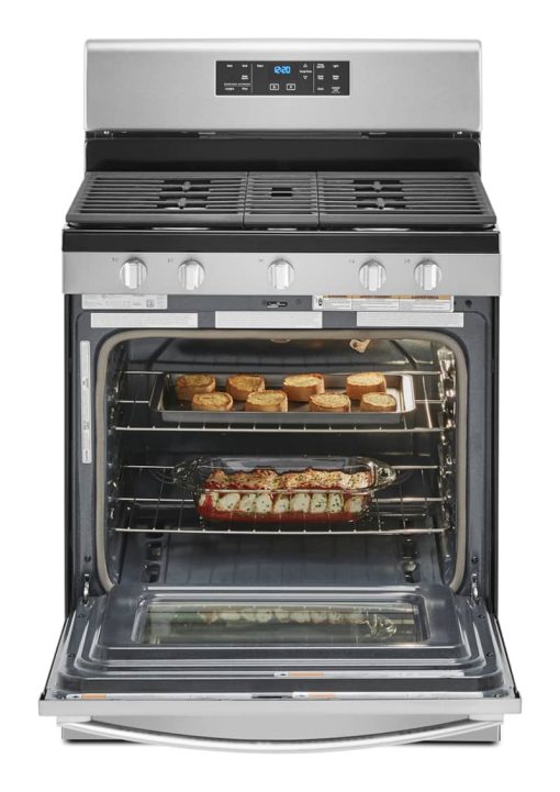 Whirlpool 5 Cu. Ft. Fingerprint Resistant Stainless Steel Gas Range With Center Oval Burner - Image 3