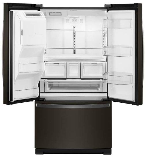 Whirlpool 36" Black Stainless French Door Refrigerator - Image 3