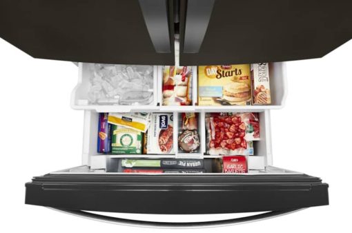 Whirlpool 36" Fingerprint Resistant Black Stainless Steel French Door Refrigerator - Image 3