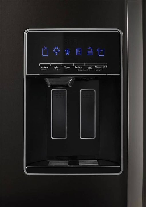 Whirlpool ADA 36" Fingerprint Resistant Black Stainless Steel Side-By-Side Refrigerator - Image 3