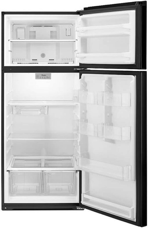 Whirlpool 28" Black Top-Freezer Refrigerator - Image 3