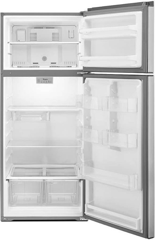 Whirlpool 28" Stainless Steel Top-Freezer Refrigerator - Image 3