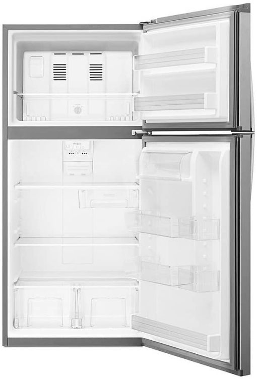 Whirlpool ADA 30" Monochromatic Stainless Steel Top Freezer Refrigerator - Image 3