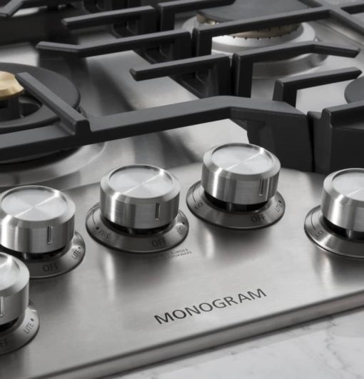 Monogram ADA 30" Stainless Steel Deep-Recessed Natural Gas Cooktop - Image 3