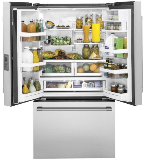 Monogram ENERGY STAR 23.1 Cu. Ft. Stainless Steel Counter-Depth French-Door Refrigerator - Image 2