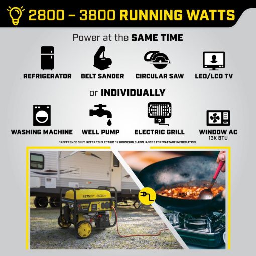 Champion Generator 3500W RV Ready Portable Wireless Remote Start & CO Shield - Image 3