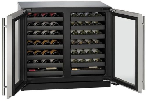 U-Line 3000 Series 36" Stainless Frame Dual-Zone Wine Refrigerator - Image 3