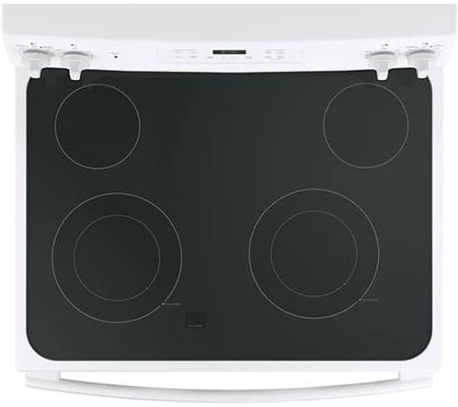 GE 30" White Freestanding Electric Range - Image 3