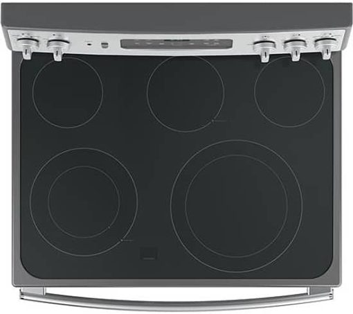 GE 30" Stainless Steel Freestanding Electric Convection Range - Image 3