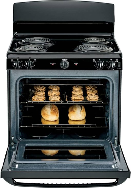 GE 30" Black Free-Standing Electric Range - Image 3