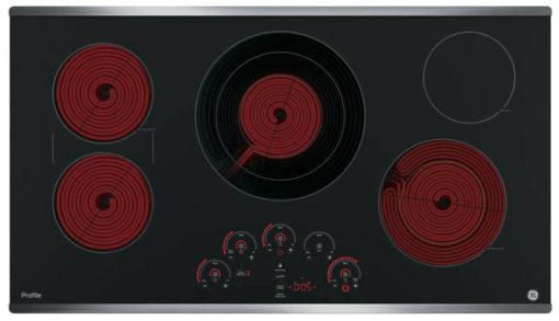 GE Profile ADA 36" Stainless Steel Built-In Touch Control Electric Cooktop - Image 3