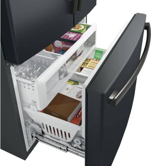 GE Profile ENERGY STAR 23.1 Cu. Ft. Black Slate Counter-Depth French-Door Refrigerator - Image 6