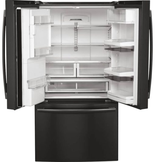 GE Profile ADA ENERGY STAR 22.1 Cu. Ft. Black Stainless Counter-Depth French-Door Refrigerator With Hands-Free AutoFill - Image 3