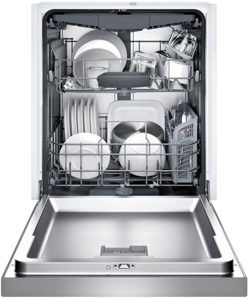 Bosch 300 Series 24" Stainless Steel Recessed Handle Dishwasher - Image 2