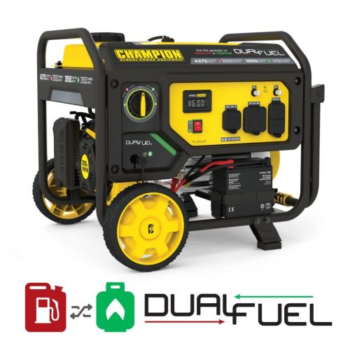 Champion Generator Dual Fuel Portable with Electric Start 3500 Watt