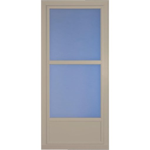 Larson Easy Vent 146 Series 36 In. W x 81 In. H x 1-7/8 In. Thick Sandstone Mid View Aluminum Storm Door