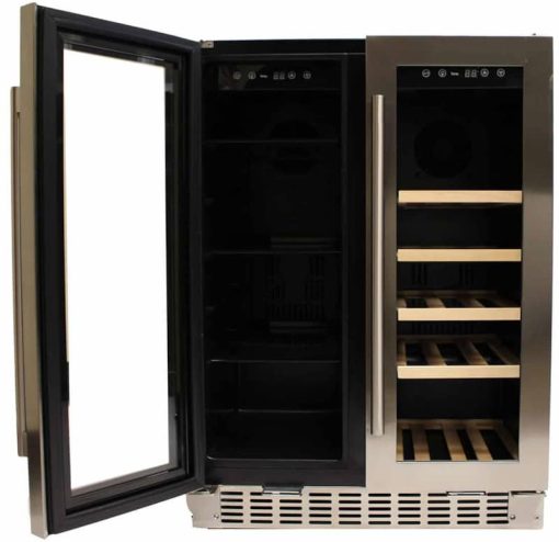 Azure ADA 24" Stainless Steel Glass Door Dual Zone Beverage/Wine Center - Image 4
