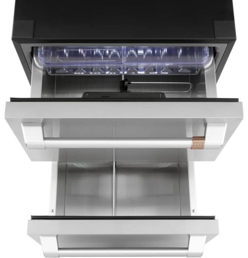 Cafe 5.7 Cu. Ft. Stainless Steel With Brushed Stainless Built-In Dual-Drawer Refrigerator - Image 4