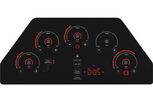 Cafe ADA 36" Black Built-In Electric Cooktop - Image 3